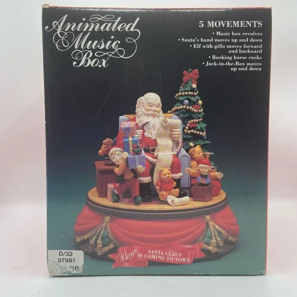 Santa’s Best 1992 Vintage Animated Christmas Music‎ Box